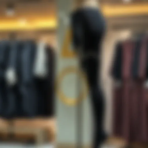 Chic Scalloped Edge Leggings on Display Stylish scalloped edge leggings displayed on a mannequin