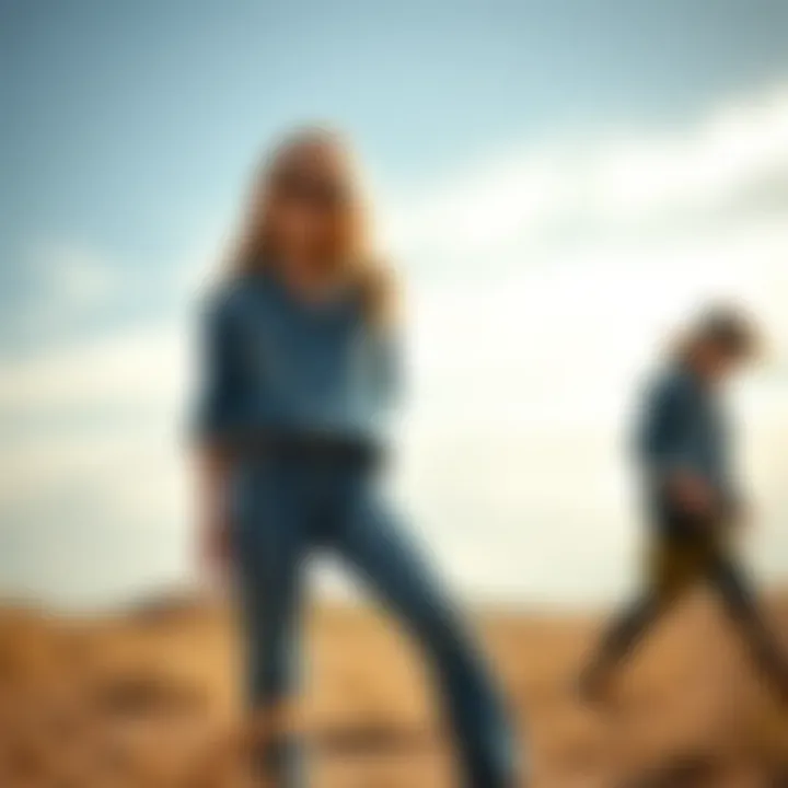 Stylish denim options for kids showing various styles and colors