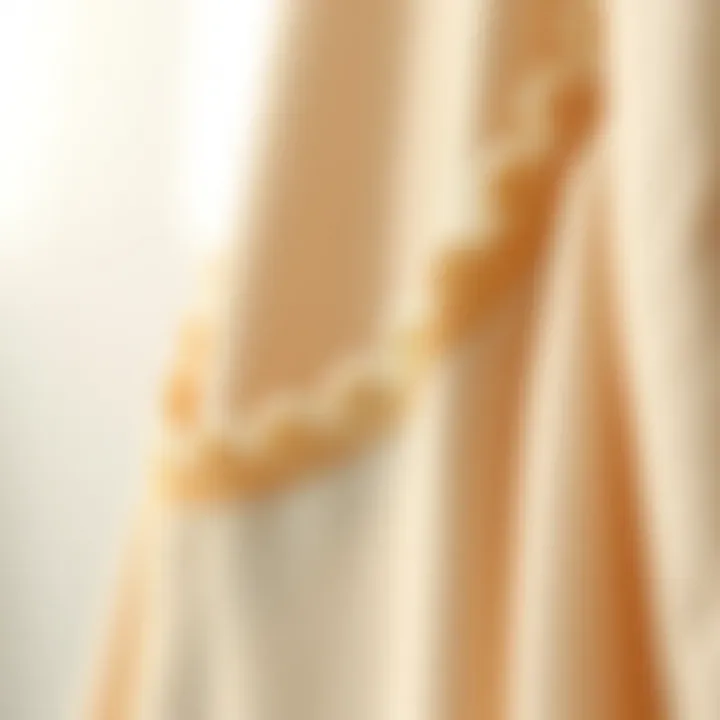 Intricate Scallop Edge Detailing Close-up of scallop edge detailing on fabric