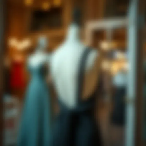 Elegant cut out tie back dress showcased on a mannequin