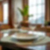 Sophisticated Dining with Leaf Shape Placemats Elegant leaf shape placemat on a stylish dining table