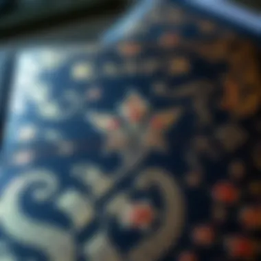 Close-up of an intricately designed anime passport cover showcasing artistic elements