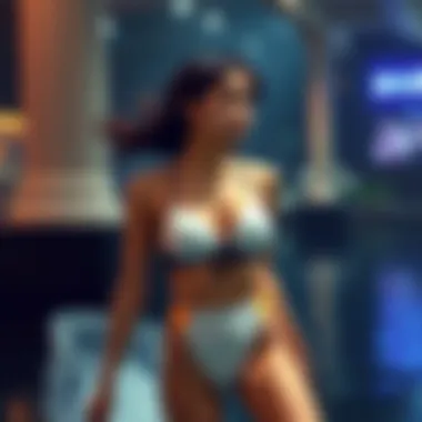 Modern swimwear with innovative materials and technology