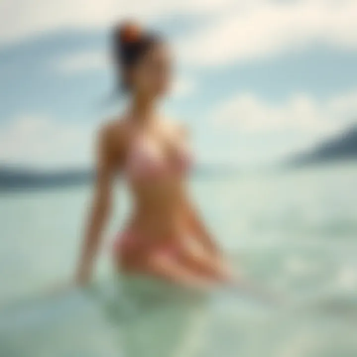 Eco-friendly swimwear highlighting sustainability efforts