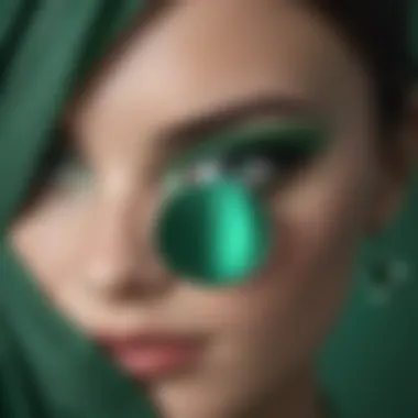 Color Palette: Emerald Green and Its Complements Color palette featuring emerald green with complementary colors