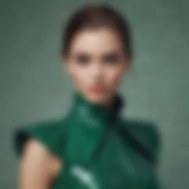 Enhancing Fashion with Emerald Green Contact Paper Stylish clothing enhancement featuring emerald green contact paper
