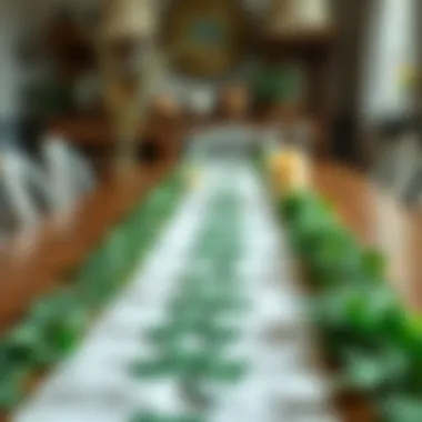 DIY Eco-Friendly Shamrock Runner DIY shamrock table runner with eco-friendly materials