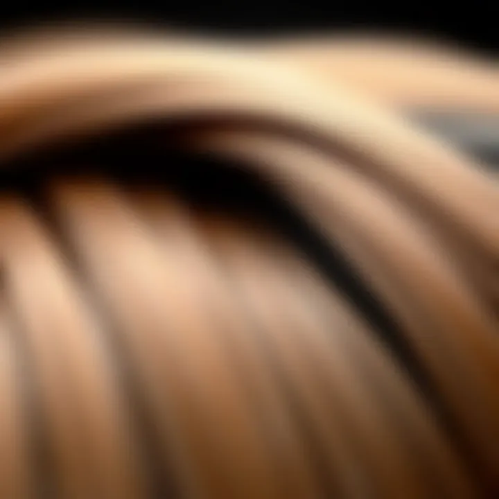 Detailed View of Heat Free Hair Wig Texture Close-up of texture and design of heat free hair headband wig