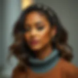 Casual Elegance with Heat Free Headband Wigs Elegant heat free headband wig styled for casual wear