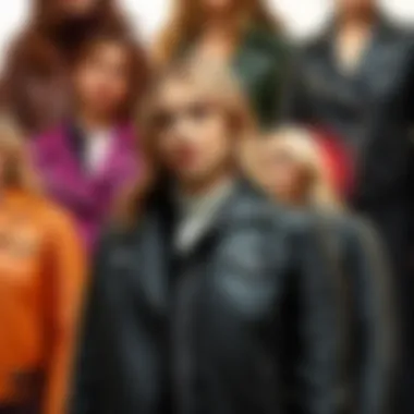 Variety of Missguided Leather Jacket Styles A collage of various Missguided leather jackets in different colors and styles.