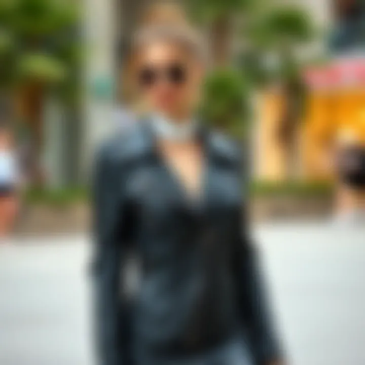 Chic Styling with Missguided Leather Jacket An elegant outfit featuring a Missguided leather jacket paired with chic accessories.