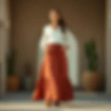 Sustainable Choices in Maxi Skirts Sustainable fashion brands offering wide waistband maxi skirts