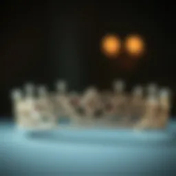 A stunning vintage tiara embellished with sparkling crystals