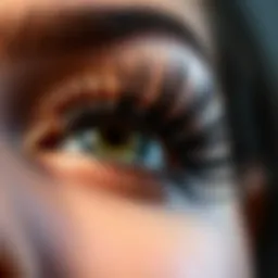 Close-up of ultra magnetic lashes showcasing their innovative design