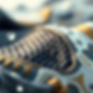 Close-up of the material used in high-quality water shoes