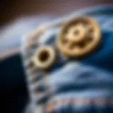 Design Features of Jeans Button Extenders Close-up of a jeans button extender showcasing its design