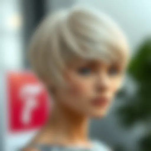 Versatile Wiglet for Short Hair Elegant wiglet design showcasing versatility for short hair.