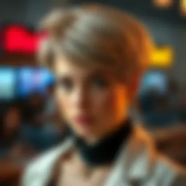 Stylish short hair transformation using a wiglet.