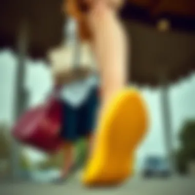 Chic Outfits with Yellow Pumps Fashionable outfit paired with yellow pumps for a chic look