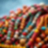 Colorful array of Heishi beads in various shapes and sizes