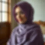 Elegant Draping Technique Elegant hijab draping technique showcased