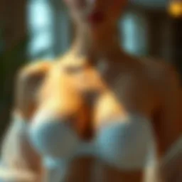 Elegant showcase of the invisible front bra design