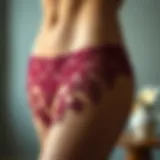 Intricate lace detailing on thong shapewear showcasing craftsmanship