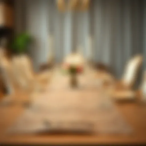 Elegance of Long Placemats in Dining Decor Elegant long placemat on a beautifully set dining table