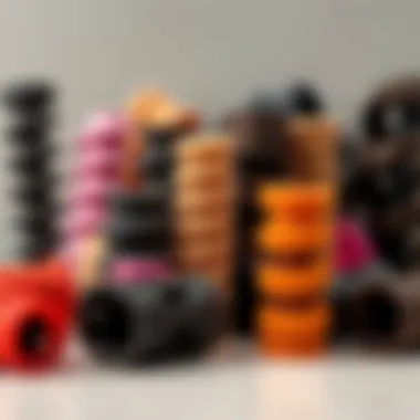 Variety of Foam Curlers Different types of foam curlers displayed