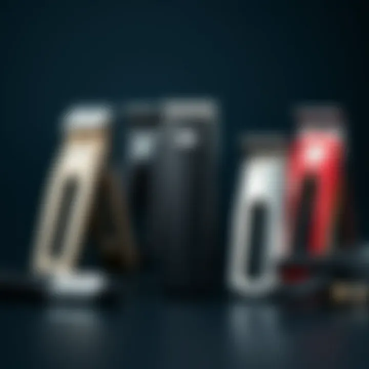 A selection of premium nail clippers highlighting different designs and functionalities