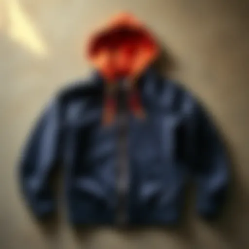 Elevated Style: The Versatile Hoodie A stylish hoodie laying flat on a textured surface