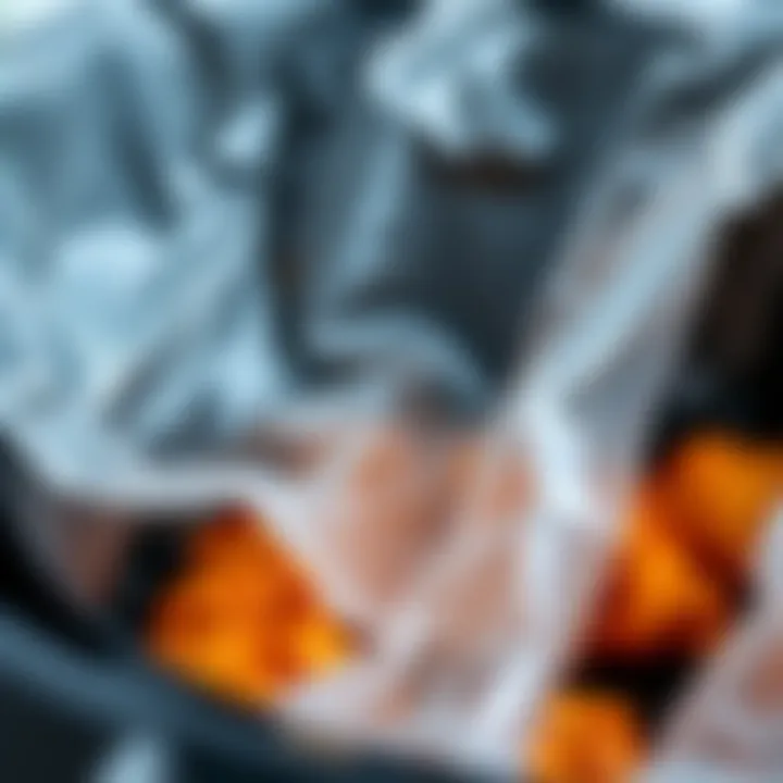 Non-Stick Surface of Air Fryer Liner Close-up of a liner showcasing its non-stick surface