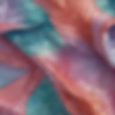 Close-up of luxurious fabric textures used in plus size mermaid swimwear, highlighting quality and comfort.