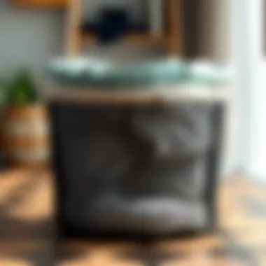 Versatile Design of Pop Up Mesh Laundry Baskets Innovative design of a pop up mesh laundry basket showcasing its versatility