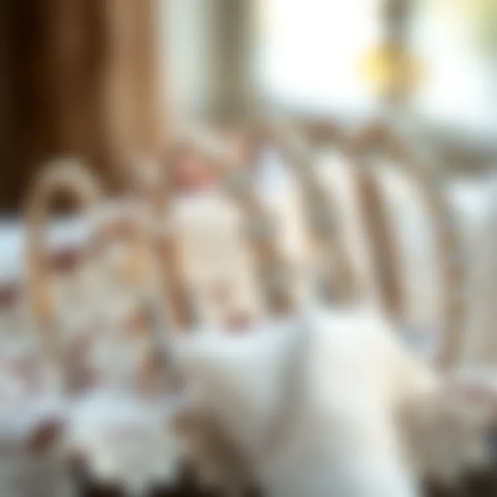 Variety of rhinestone headbands displayed on a vintage lace