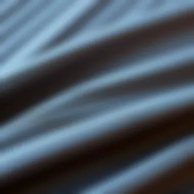 Intricate Detail of Ribbed Fabric Texture Close-up of ribbed fabric texture showcasing its unique pattern