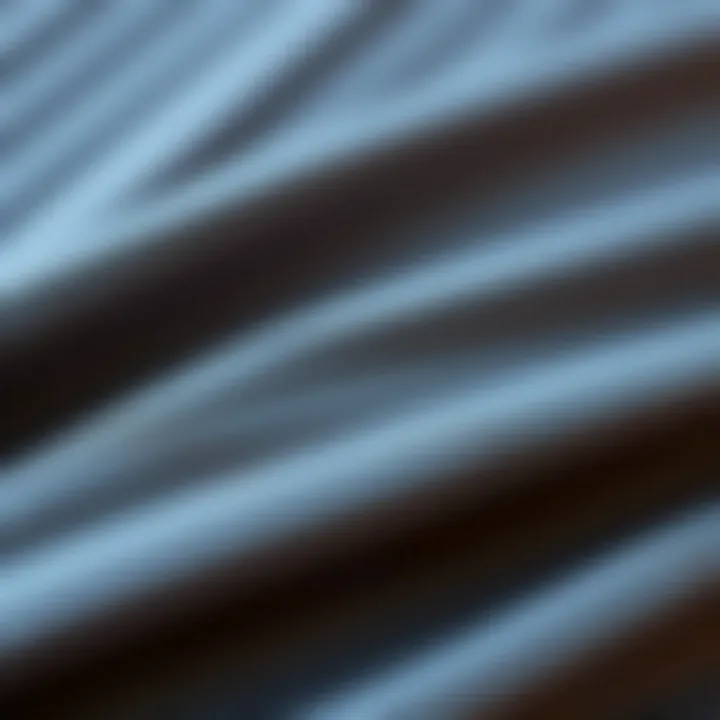 Intricate Detail of Ribbed Fabric Texture Close-up of ribbed fabric texture showcasing its unique pattern