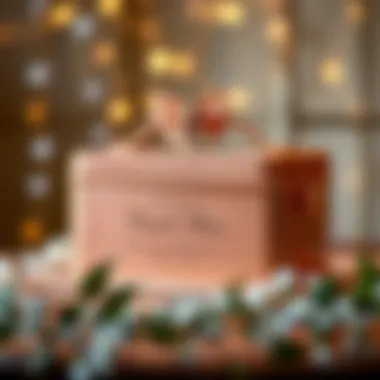 Custom Engraved Rose Gold Card Box Personalized rose gold wedding card box featuring custom engravings