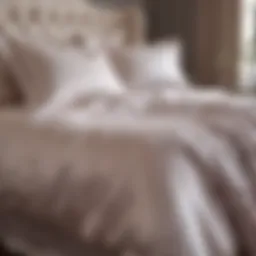 Luxurious satin duvet cover in a modern bedroom setting