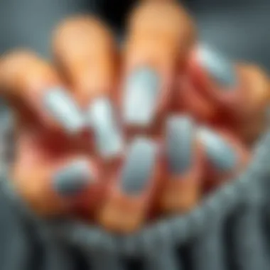 Innovative designs for silver glitter nails