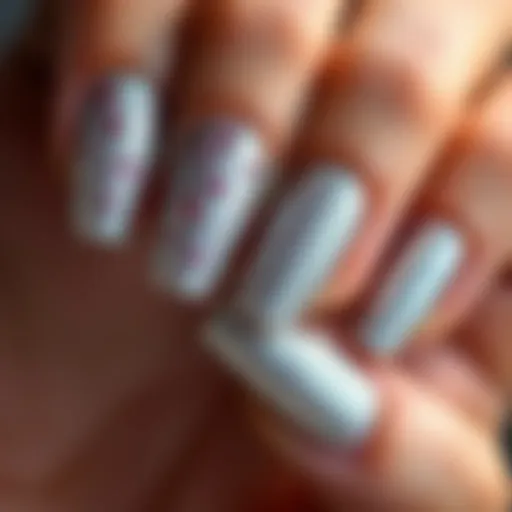 Glittering elegance of silver press on nails