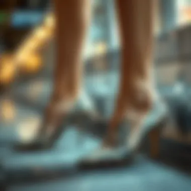 Current Fashion Trends Featuring Snakeskin Pumps Trendy low-heeled snakeskin pumps in fashion