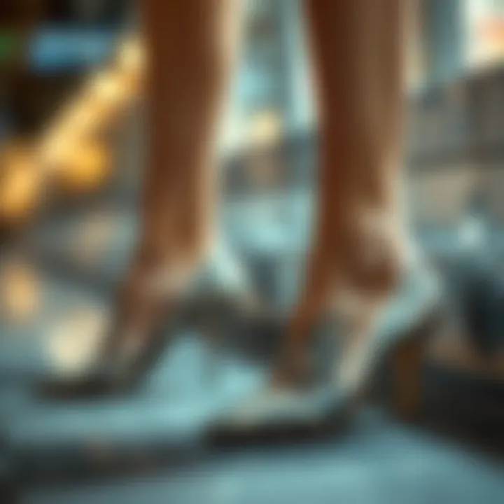 Current Fashion Trends Featuring Snakeskin Pumps Trendy low-heeled snakeskin pumps in fashion