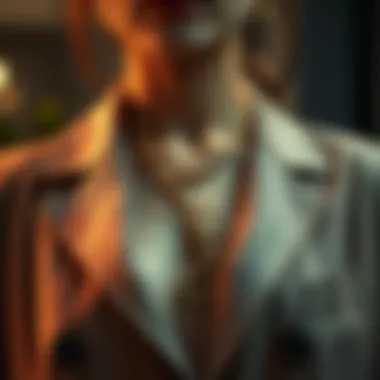 A fashionable outfit enhanced by the addition of a snake chain charm.