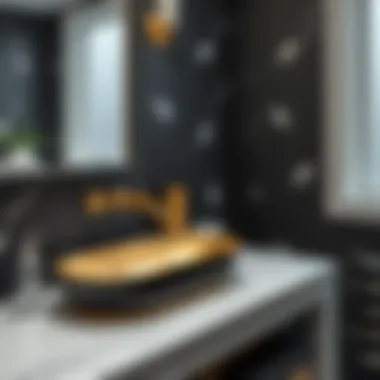 The Aesthetic and Practicality of Black and Gold Bathroom Sinks Summary