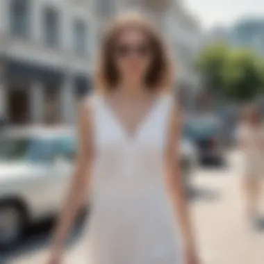 Comfortable and casual all-white plus dress perfect for summer outings