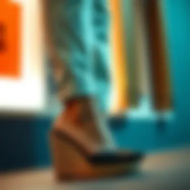 Fashionable Outfit Featuring Black Wedges Fashionable outfit styled with black pointed toe wedges