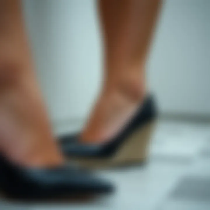 Versatile Styling with Black Wedges Versatile styling options with black pointed toe wedges