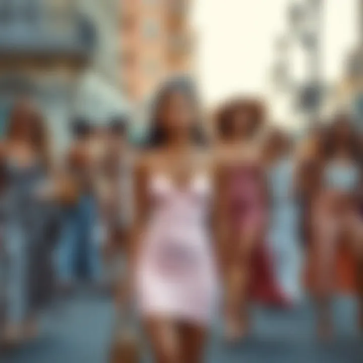 Cultural significance illustrated through various styled outfits