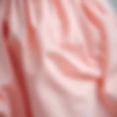 Close-up of fabric texture highlighting pastel colors